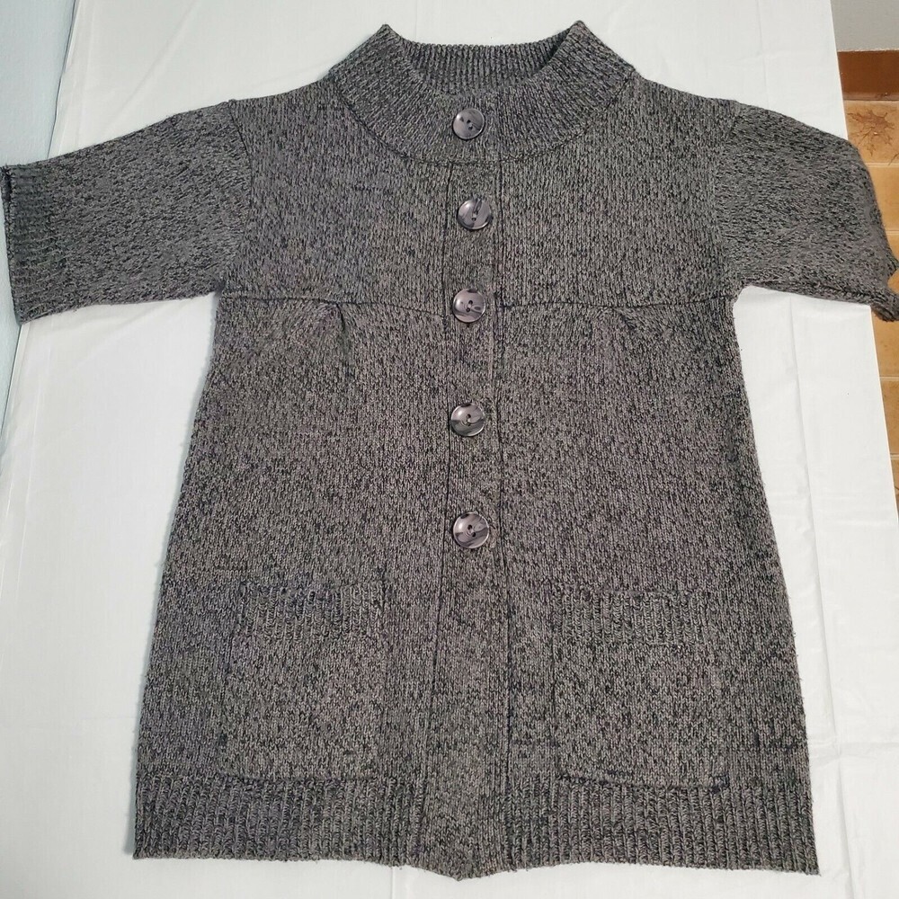 The Limited Cardigan Button Coat Sweater Size XL Heather Gray